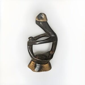 African Vintage Hand-Carved Abstract Figure –‎ Solid Ebony/Mahogany Wood